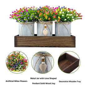 HEMYLU Milan bouquet trio adds lifelike color to any table.