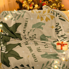 Henazin gift-ready packaging enhances the presentation of the blanket.
