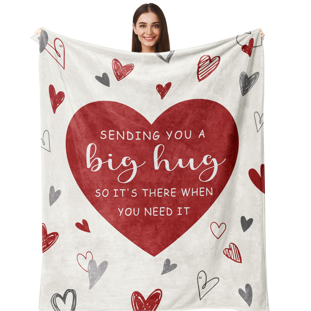Henazin hug blanket 60x50 close-up conveys plush warmth for comforting recovery.