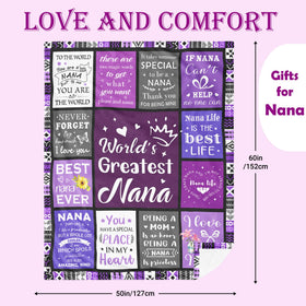 Gift-ready packaging of Henazin Nana Gifts Blanket for holidays.