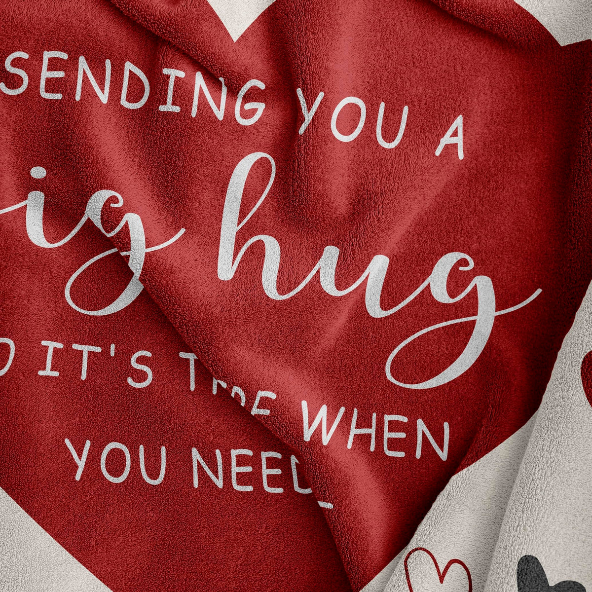 Henazin patterned hug blanket design adds stylish warmth for cozy moments.