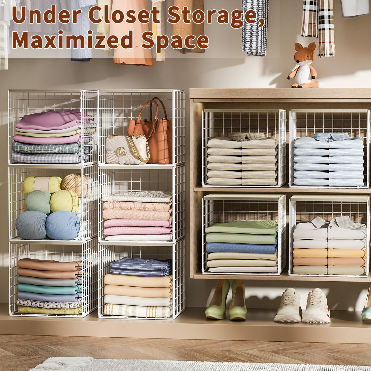 Hencawima compact wardrobe storage fits sweaters and accessories.