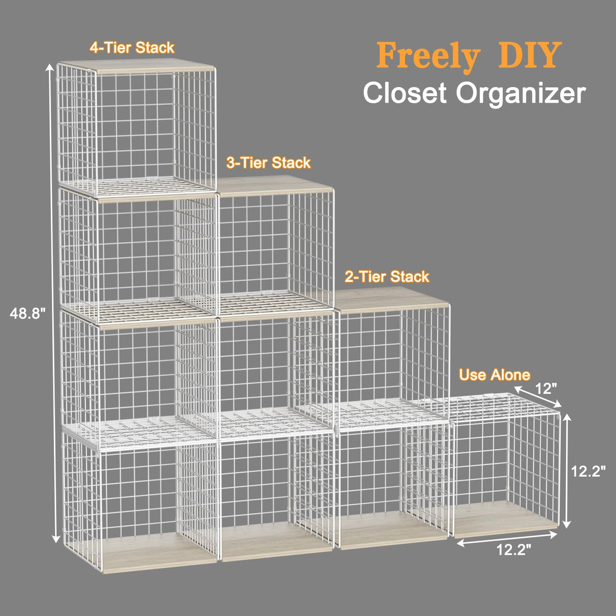 Hencawima ivory-white wood-top design adds modern style to wardrobes.