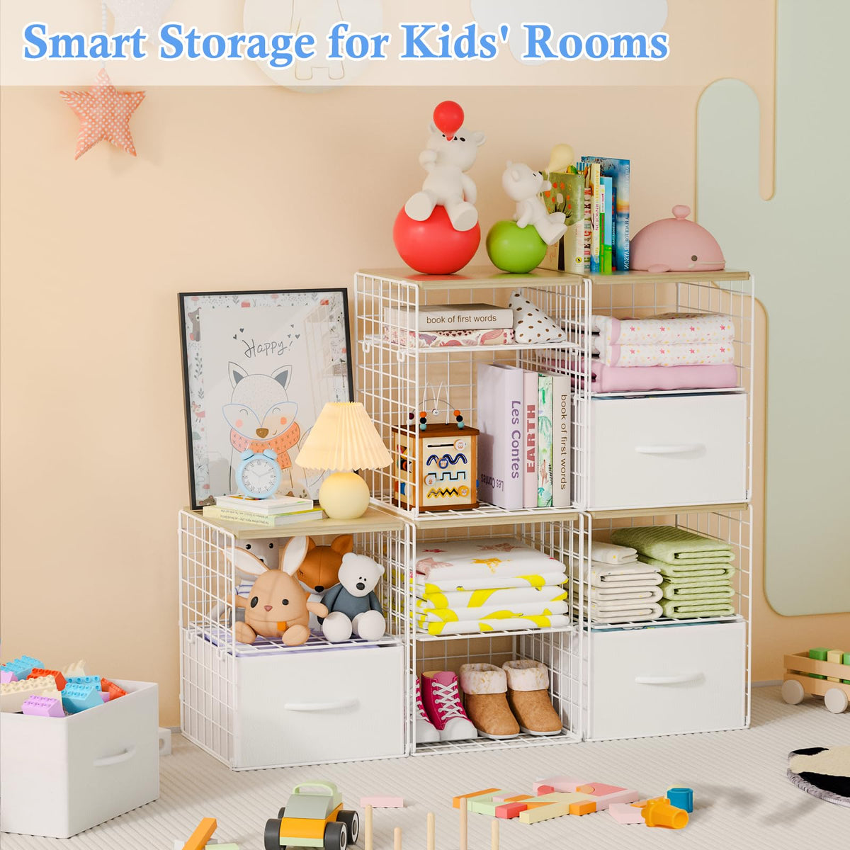 Modular storage bins simplify wardrobe customization