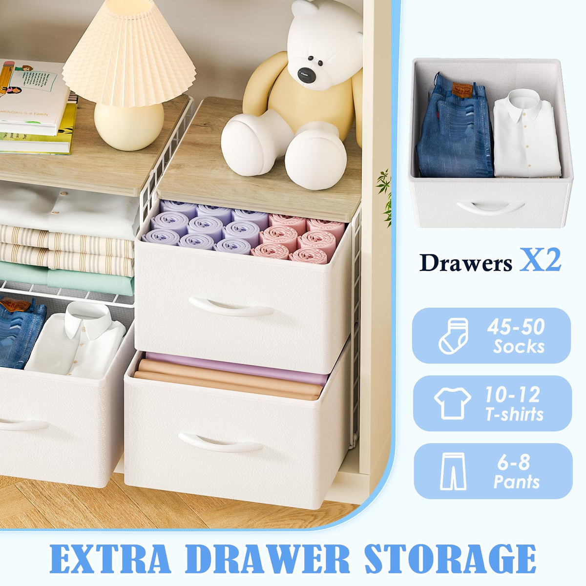 Stackable closet organizer fits tight spaces in apartments