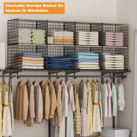 Hencawima stackable closet storage enabling flexible modular setups for rooms