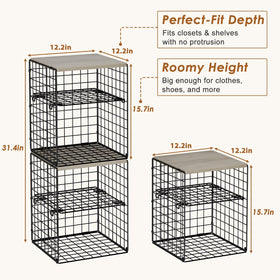 Hencawima sturdy metal mesh base keeps items visible and tidy