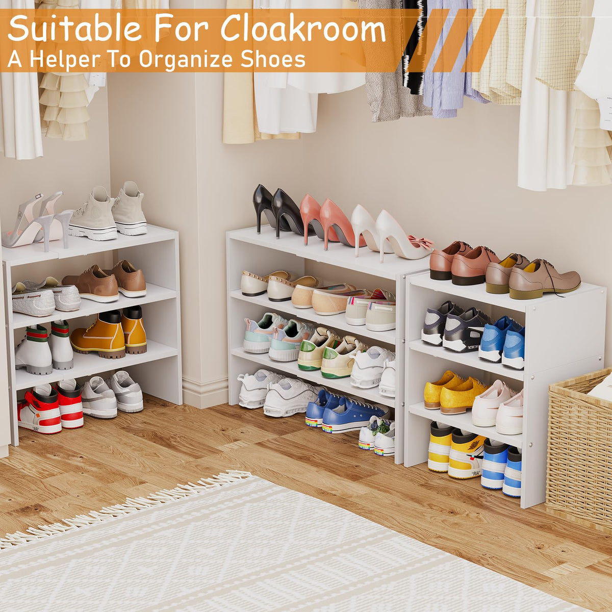 Hencawima versatile storage shelves suit bedrooms, bathrooms, and kitchens.