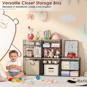 Hencawima wardrobe storage solution helps you maximize vertical space.