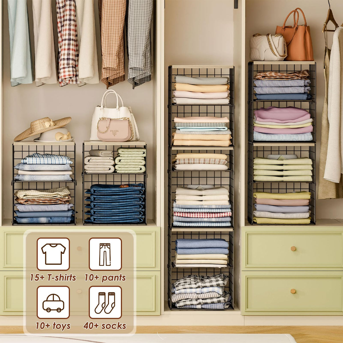 Hencawima wooden top doubles as a display surface for hats or bags