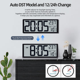 Henescribe clock automatically adjusts for daylight saving time