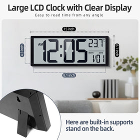 Henescribe battery-powered clock offers cord-free placement anywhere