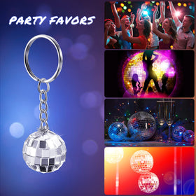 Henoyso disco ball keychain on ring demonstrates portability for on-the-go use.