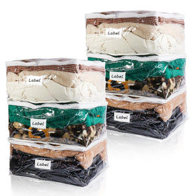 Heonay clear zipper storage bag showing a transparent surface for quick item identification.