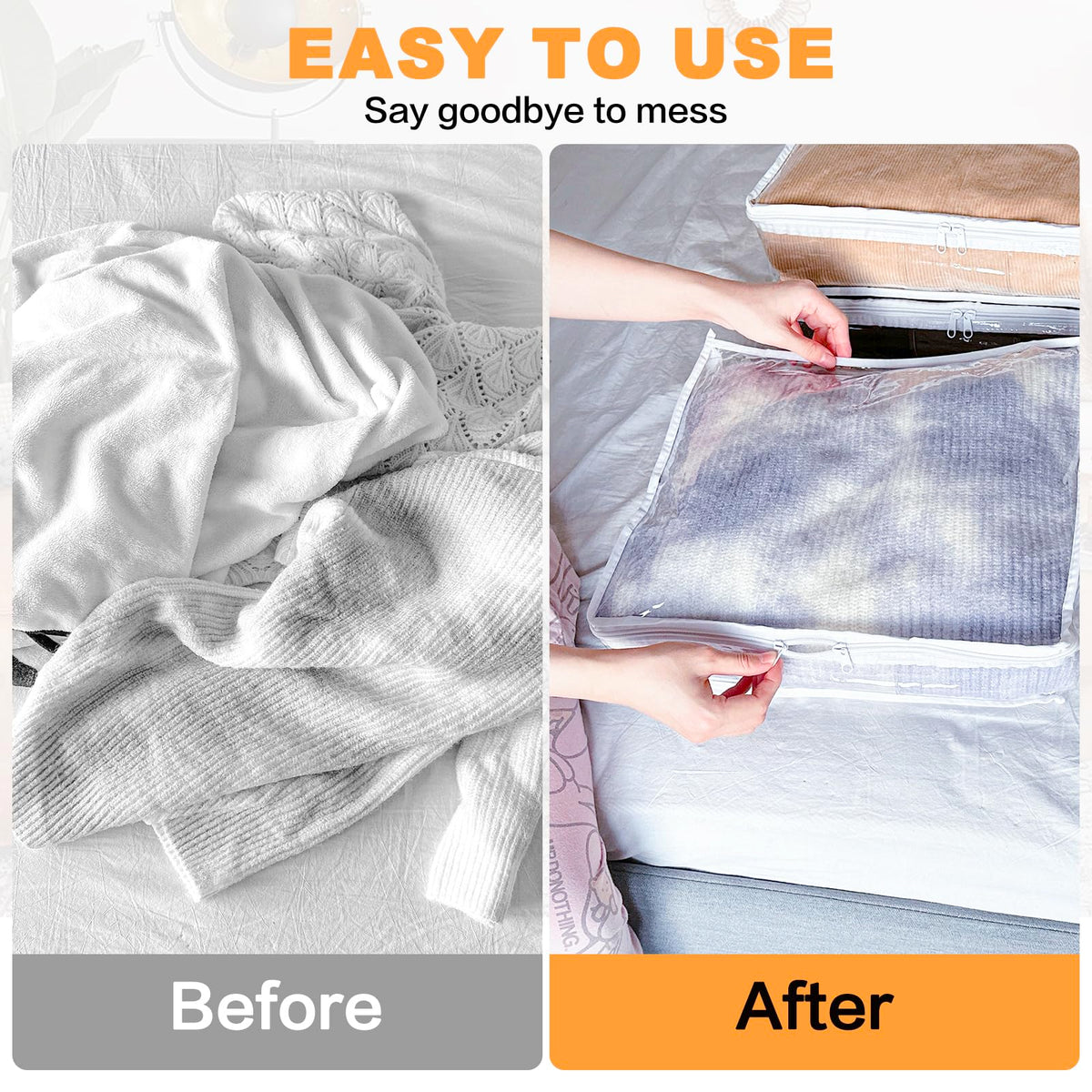 Heonay bag with a durable metal zipper ensures lasting use.