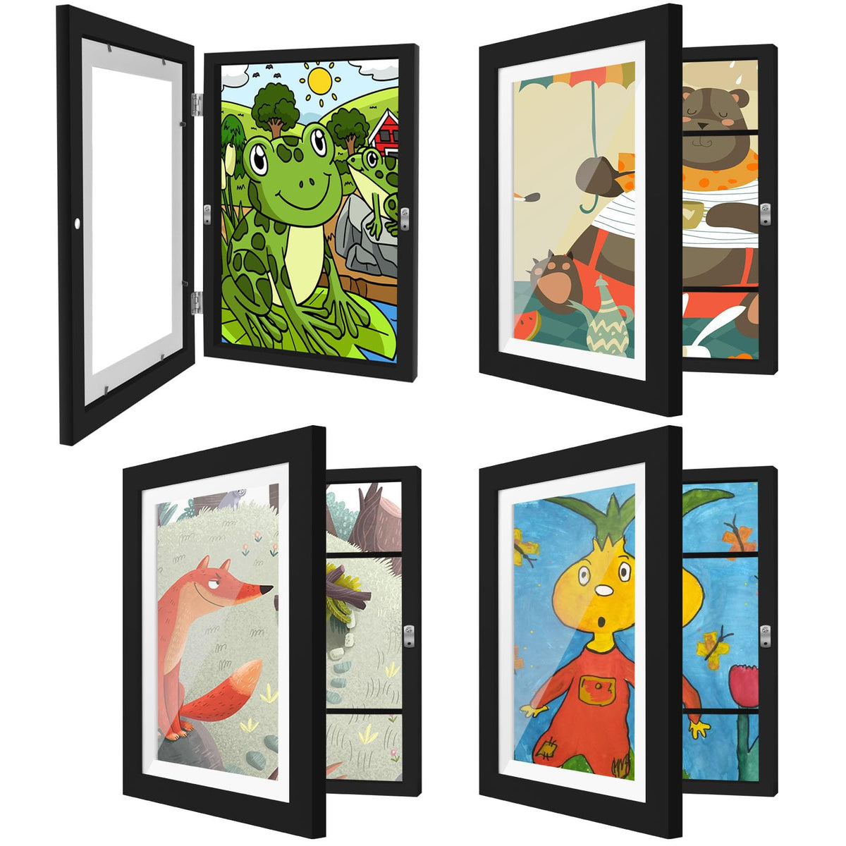 HEPFLANZE 8.5x11 art frame with front-opening for easy artwork swaps
