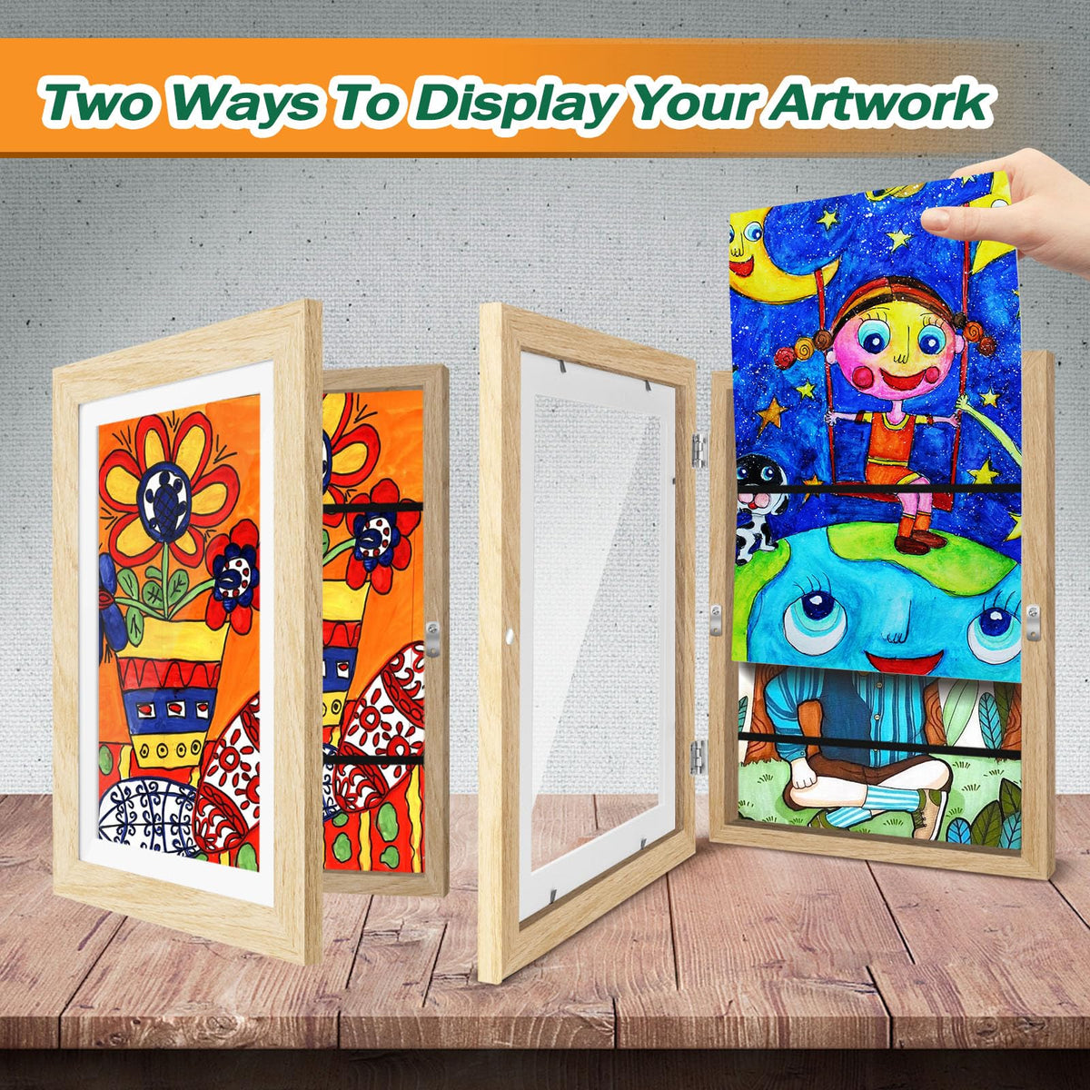 HEPFLANZE art frame deep storage of 0.98 inches to hold many artworks