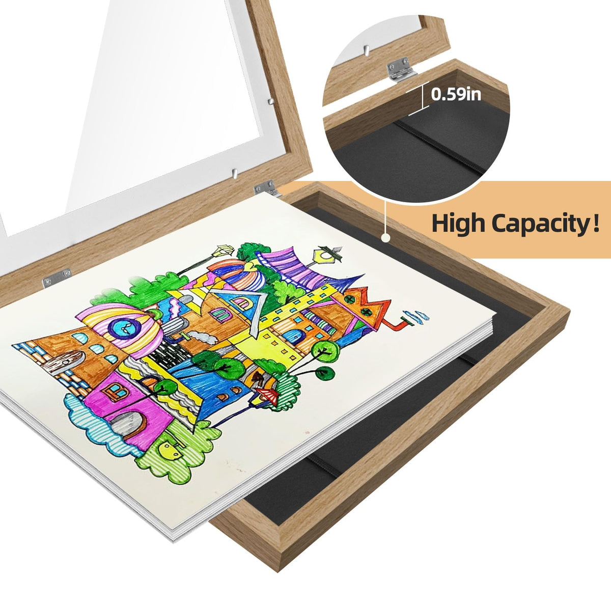HEPFLANZE portrait and landscape hanging options for flexible wall layouts