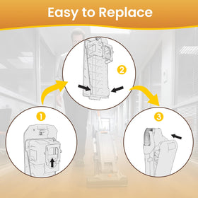 HeptaFiltra AH10243 20-pack bags in use during vacuuming for cleaner air.