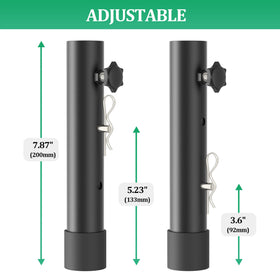 Herbert-fty 4-pack table risers with hardware for fast assembly.