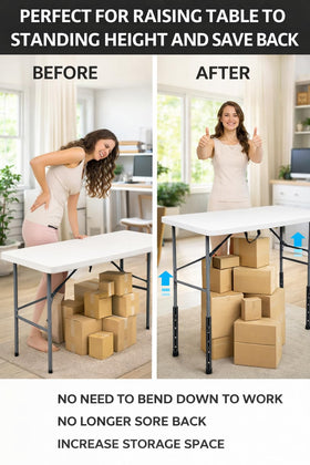 Herbert-fty table leg extensions in durable steel for sturdy desks.