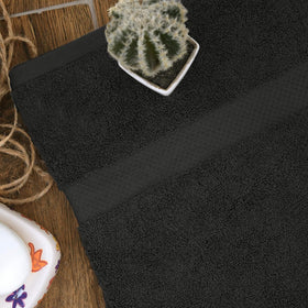 HERCULEAN Premium Bath Towels in machine-wash cycle, easy care maintains softness.
