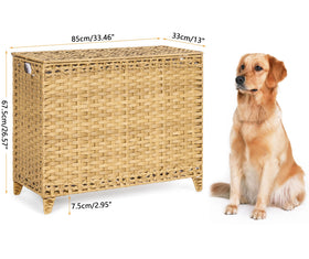 Hermina hamper in daily home use for laundry organization