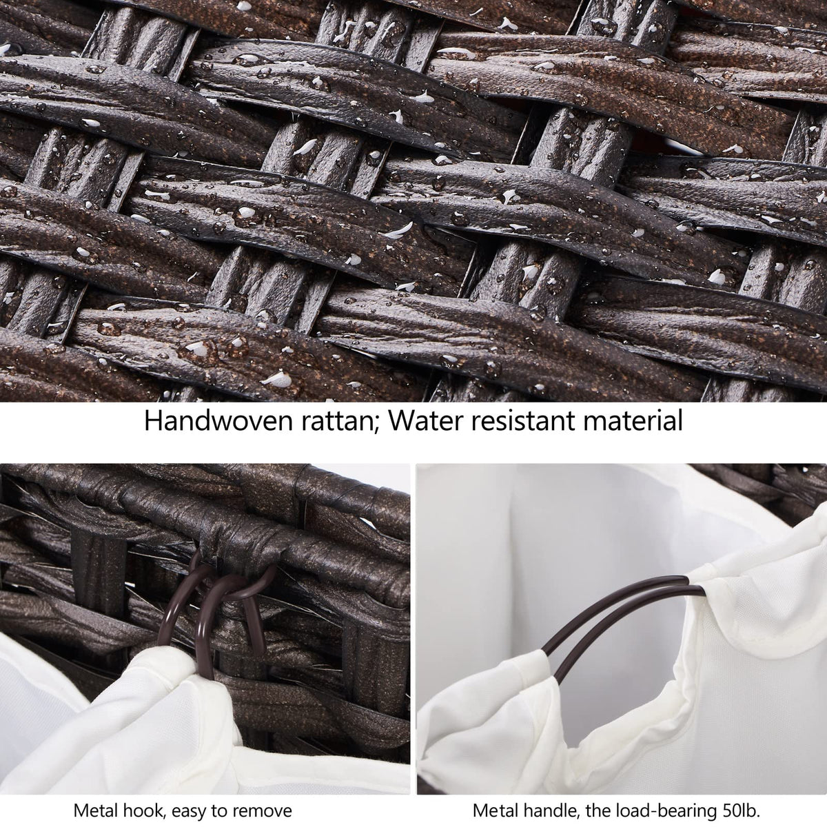 Hermina in bathroom or bedroom decor blends woven texture with storage.