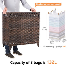 Hermina iron frame provides durable support for daily laundry tasks.