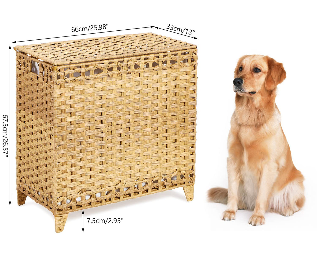 Hermina wicker design enhances home decor while serving practical storage