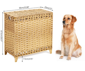 Hermina wicker design enhances home decor while serving practical storage