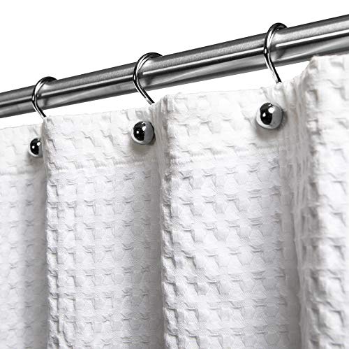 Hermosa Collection hotel-quality curtain adds elegance and light airflow to your bathroom.