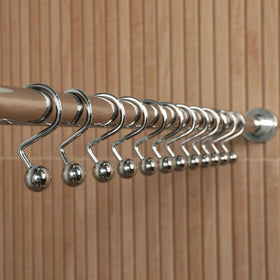 Set of 12 Hermosa Collection S curtain hooks ready to install