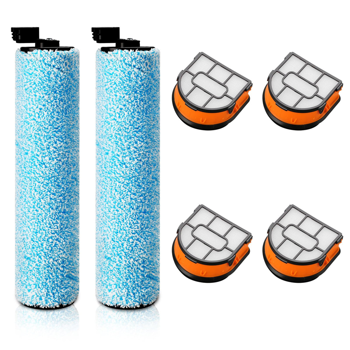 Herosky WD161 brush-roller pair for Shark HydroVac, boosts cleaning on hard floors and rugs.