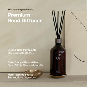 hetras premium reed diffuser set ten reed sticks ready for even diffusion