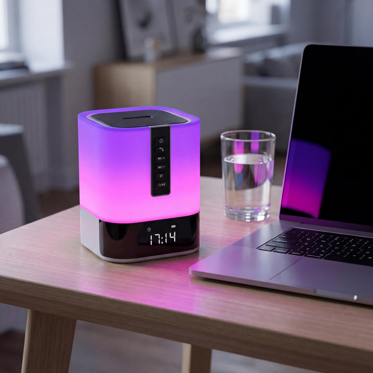 Hetyre device highlighting snooze functionality for alarms.