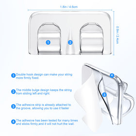 Hetyue light hanging clip enables tool-free, quick installation outdoors