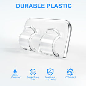 Hetyue waterproof adhesive strip keeps decorations in place without wall damage