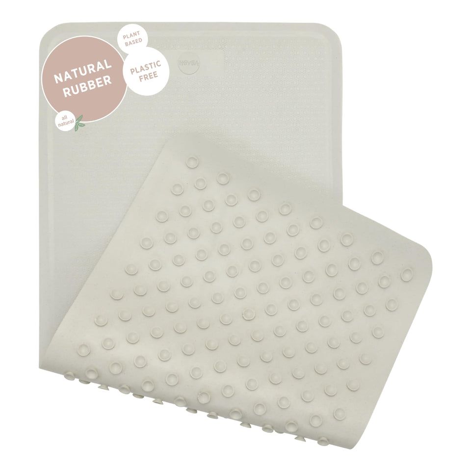 HEVEA natural rubber bath mat in marble color for slip-free safety