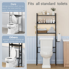 HEVONTIXAL built-in paper towel holder keeps essentials handy in the bathroom.
