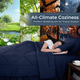HEVUMYI brushed microfiber fabric delivers breathable, whisper-quiet comfort