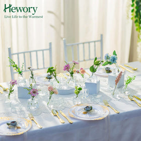 Hewory dainty vase for short-stemmed flowers adds subtle charm