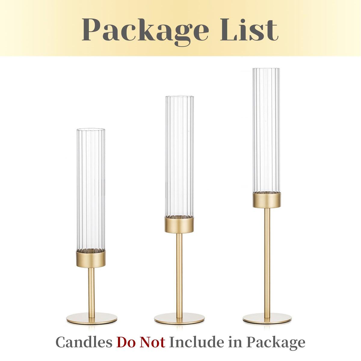 Hewory Gold hurricane candle holders arrive safely packaged with reliable customer support