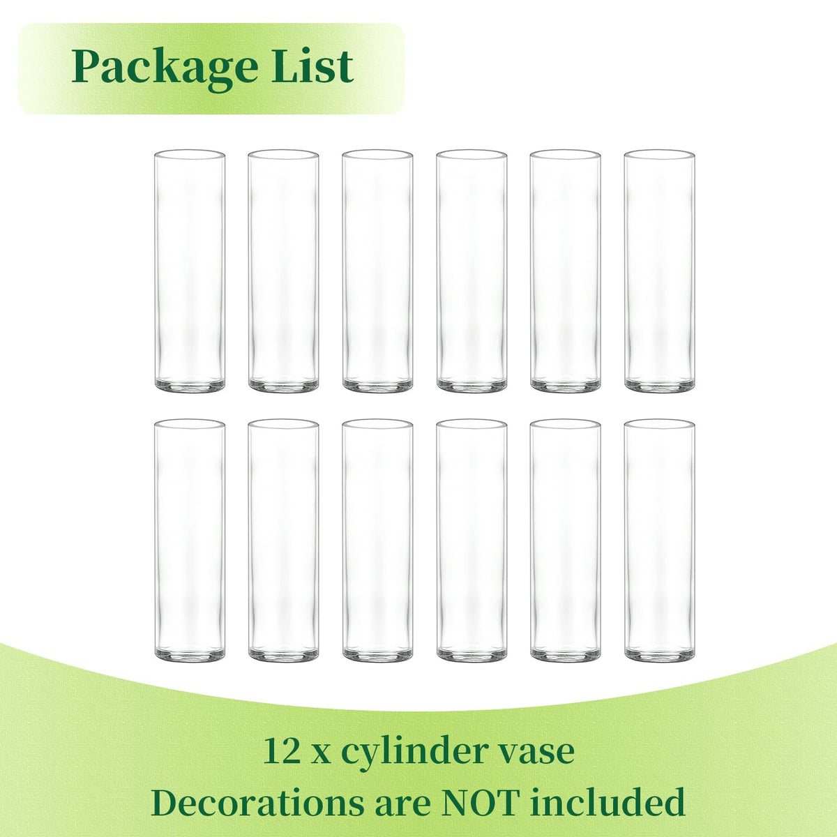 Hewory bulk vase pack enhances kitchen and living room decor.