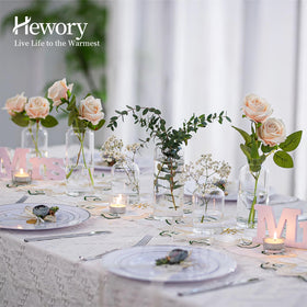 Hewory modern small glass vases ideal for vivid floral displays