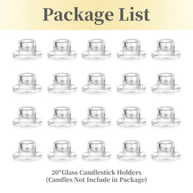 Hewory premium glass candlesticks reduce tipping and overheating concerns.