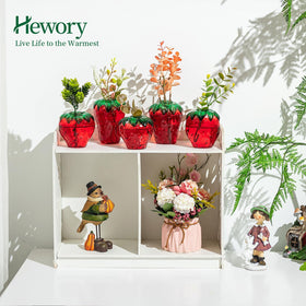 Hewory strawberry vase in living room setup ideal for hydroponic plant display