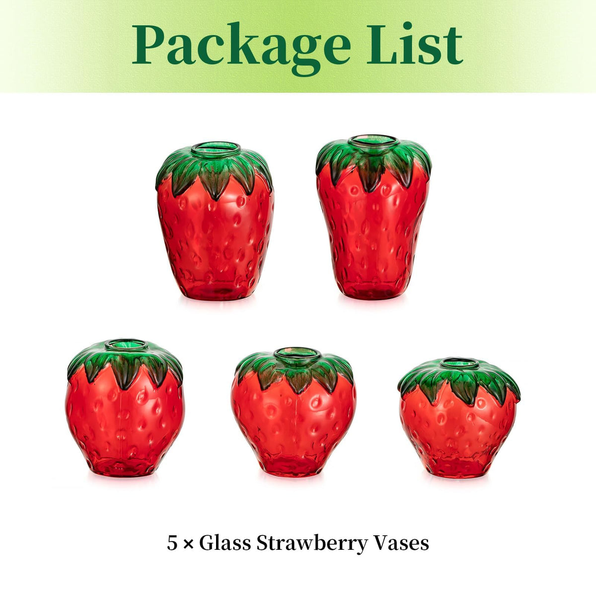 Hewory red strawberry vase makes a thoughtful gift for mom and plant lovers