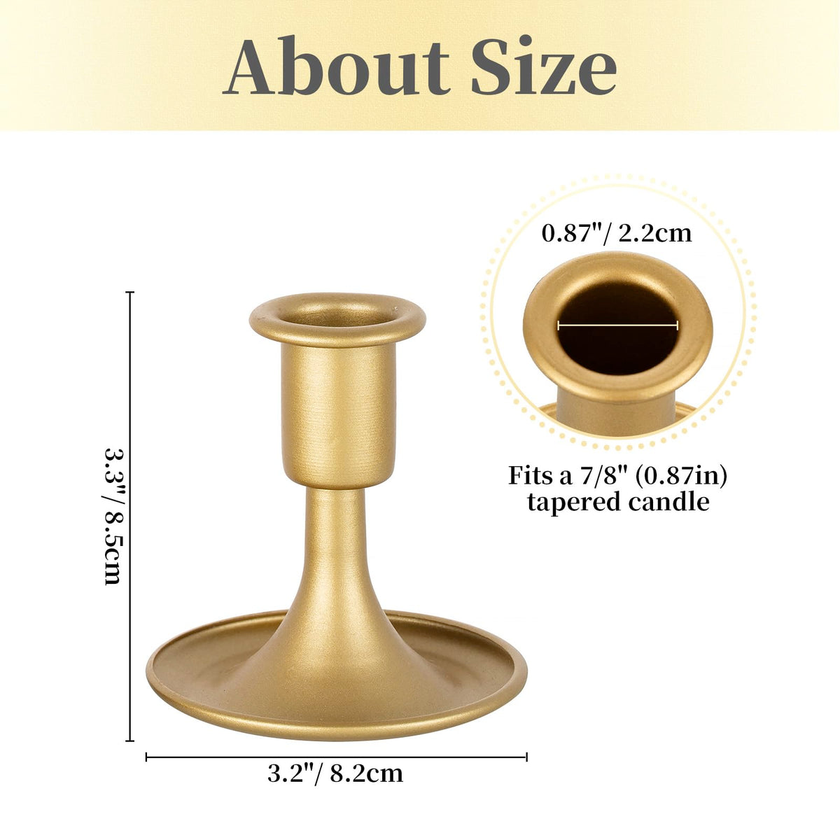 Hewory vintage gold candlestick set creating festive mood for weddings and occasions