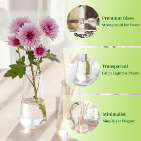 Hewory bud vases ideal for weddings parties and home decor